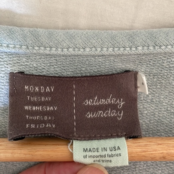 Comfy swingy terry cotton dress. Size S made in U.S. - Picture 3 of 5